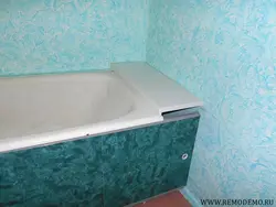 Вадкія шпалеры ў ваннай водгукі фота пакоі