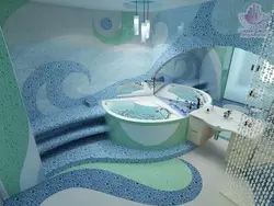 Liquid wallpaper in the bathroom reviews photo room