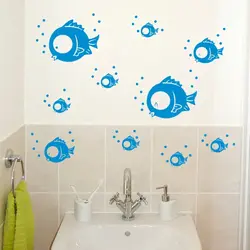 Bathroom wall drawing photo