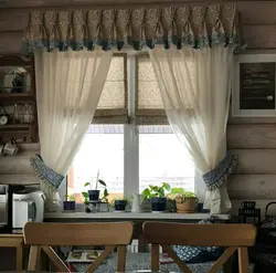 Рымская штора на кухню сваімі рукамі фота