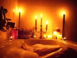 Фото ванная с пеной и свечами фото