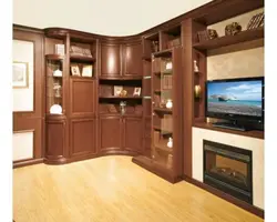 Corner wardrobe in the living room photo for TV