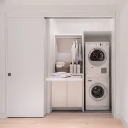 Hallway Closet With Washing Machine Photo