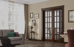 Раздвижные двери межкомнатные двустворчатые в интерьере гостиной фото