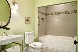 Плитка в ванной не на всю стену фото