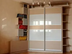 Wardrobe With Side Shelves In The Bedroom Photo
