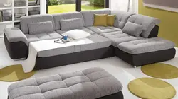 Large Sofas In The Living Room With A Sleeping Place Photo