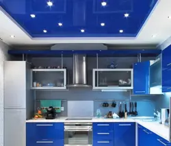 Натяжные потолки на кухню с газовой плитой фото