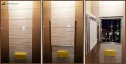 How to hide a hatch in a bathroom with tiles photo