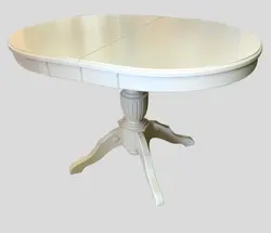 Oval Table On One Leg For The Kitchen Photo
