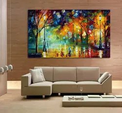 Photo for a high-resolution wall painting in the living room