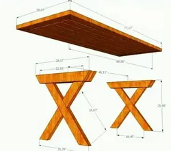 Стол для кухни из дерева своими руками фото чертежи