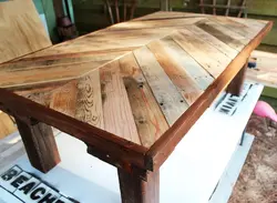 DIY wooden kitchen table photo drawings