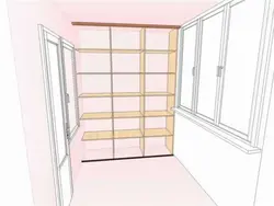 Do-it-yourself loggia wardrobe drawings and diagrams photos