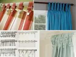 How to hang curtains if there is no cornice in the kitchen photo