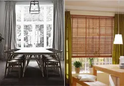 Blinds And Curtains On One Window In The Kitchen Photo
