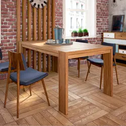 Table And Chairs In Loft Style For The Kitchen Photo