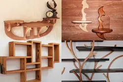 DIY Kitchen Shelf Made Of Wood Photos And Drawings