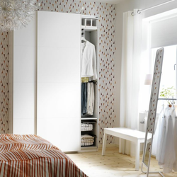 How to close a mirror on a closet in the bedroom with your own hands photo