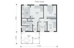 House Project 10 By 10 One-Story With 4 Bedrooms Photo