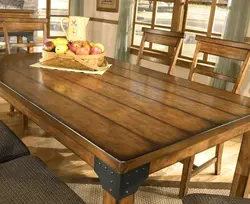 DIY Kitchen Table Made Of Wood, DIY Photo