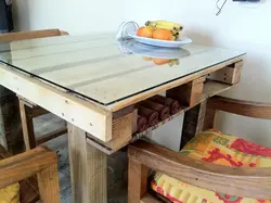 DIY kitchen table made of wood, DIY photo
