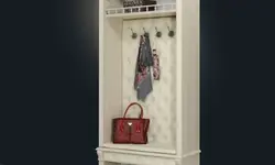 Wardrobe In The Hallway With A Mirror And A Shoe Rack, A Hanger And A Seat Photo