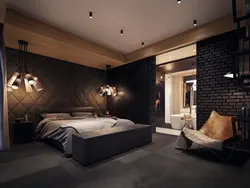 Brutal bedroom interior
