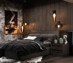 Brutal bedroom interior