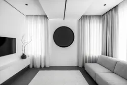 Monochrome living room interior