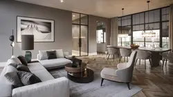 Living room interior visualization