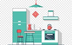 Kitchen Interior Vector