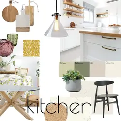 Kitchen interior mood board