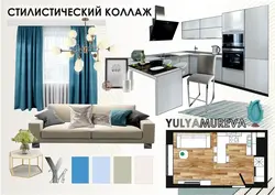 Kitchen interior mood board