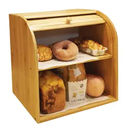 Bread box in the kitchen interior