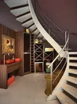 Лестница в интерьере спальни
