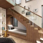 Staircase in the bedroom interior