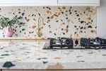 Terrazzo in the kitchen interior