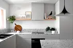 Terrazzo in the kitchen interior