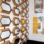 Honeycombs in the hallway interior
