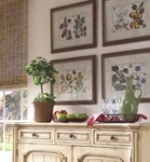 Embroidery in the kitchen interior