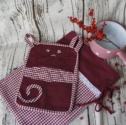 Potholders in the kitchen interior