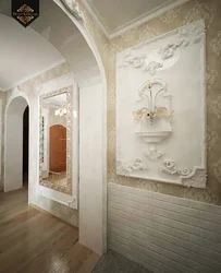 Stucco Molding In The Hallway Interior