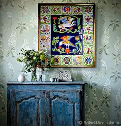 Tiles in the kitchen interior