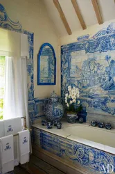 Tiles in the kitchen interior