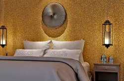 Bronze in the bedroom interior