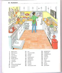 Kitchen interior in English