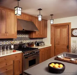 Craft kitchen in the interior