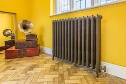 Радиатор в интерьере кухни