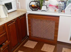 Радиатор в интерьере кухни